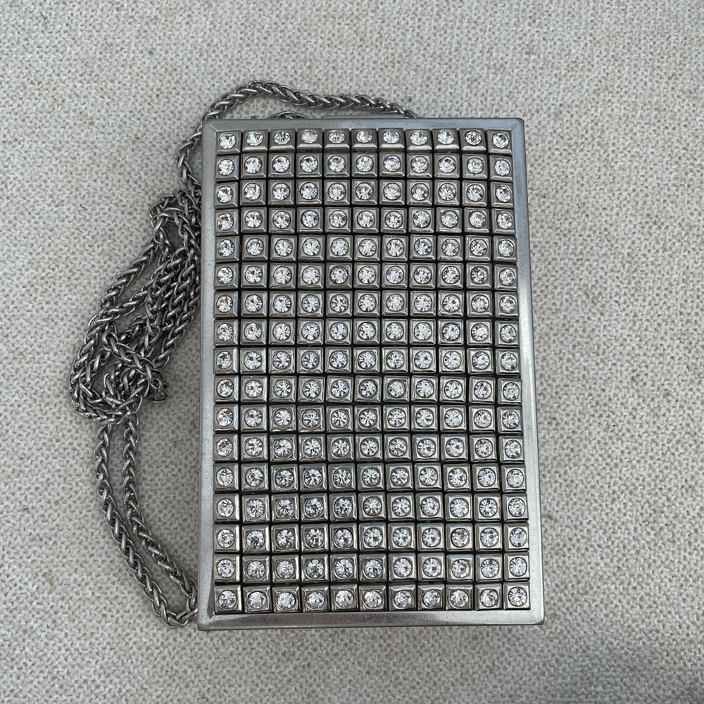 Alice + Olivia Sophia crystal stud clutch